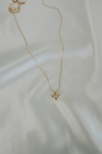 Baby Opal Heart Necklace
