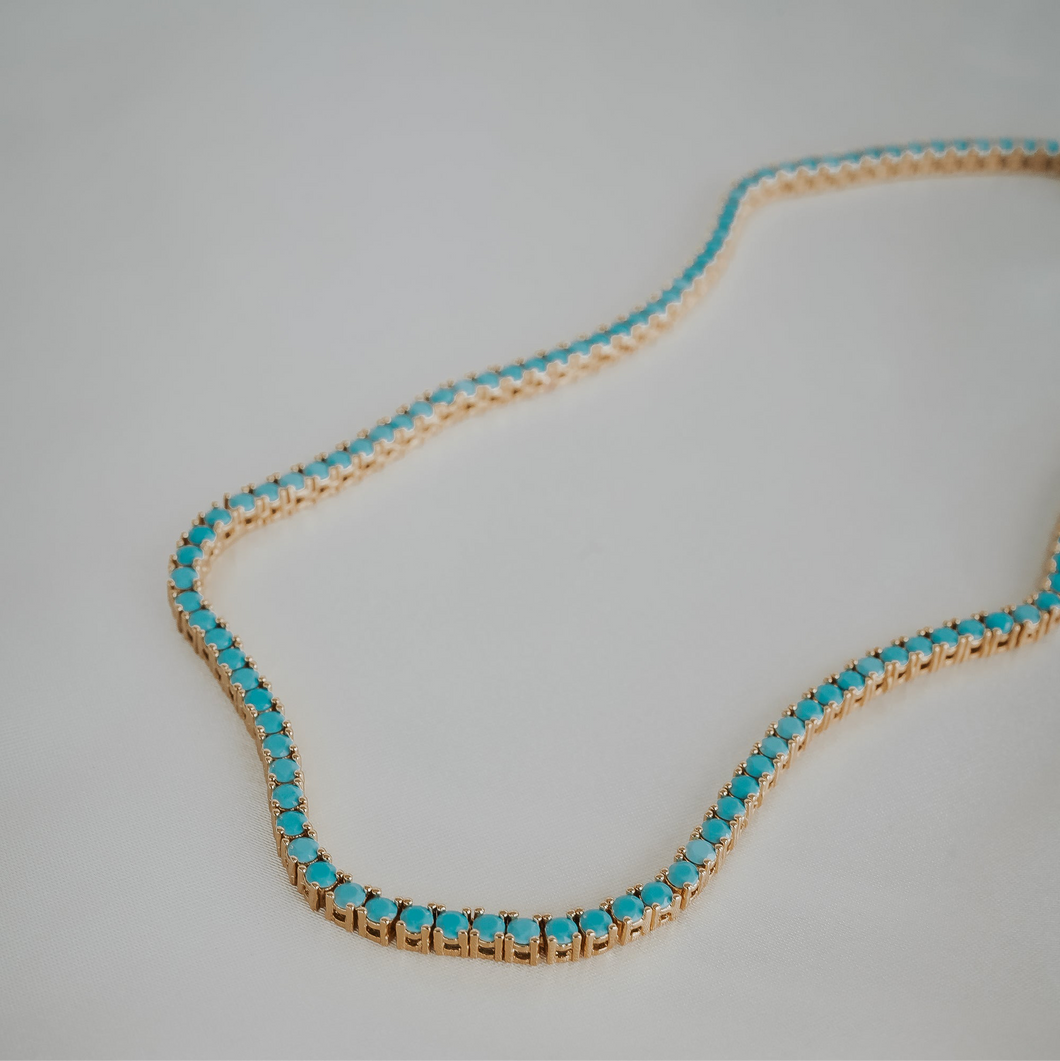 Turquoise Tennis Necklace *PRE SALE