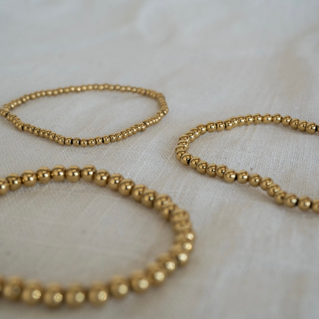 Everyday Gold Beaded Bracelets