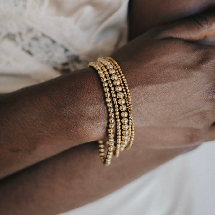 Everyday Gold Beaded Bracelets