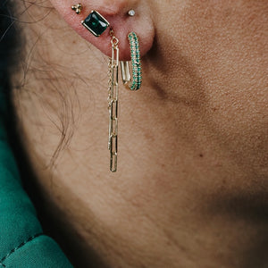 Chain link Threader Earrings