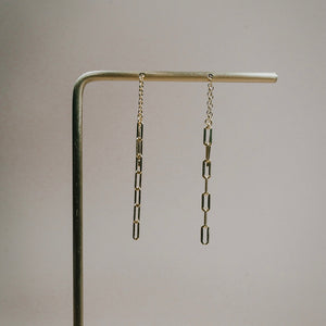Chain link Threader Earrings