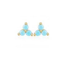 Load image into Gallery viewer, Set of 4 Turquoise ear Candy